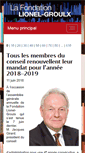 Mobile Screenshot of fondationlionelgroulx.org